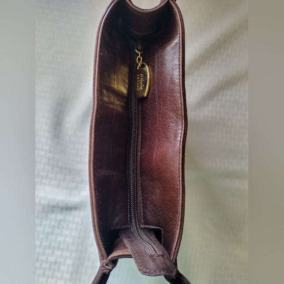 STUART WEITZMAN Brown Suede Leather Bucket Shoulder Bag Made in Spain - Picture 3 of 8